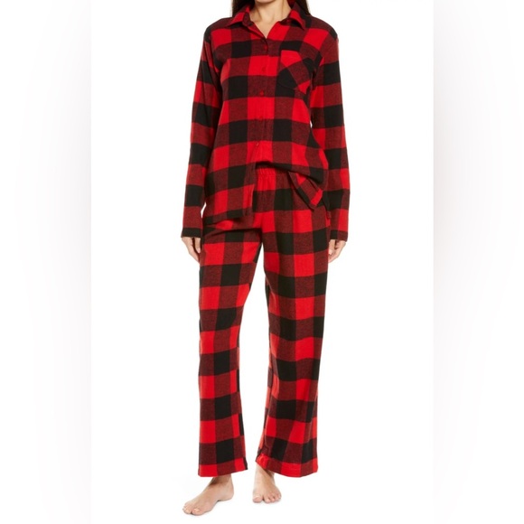 NORDSTROM Family Flannel Patchwork Pajama Bottoms - Picture 4 of 4